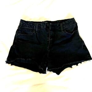 Just Black Women's Black Denim Jean Shorts